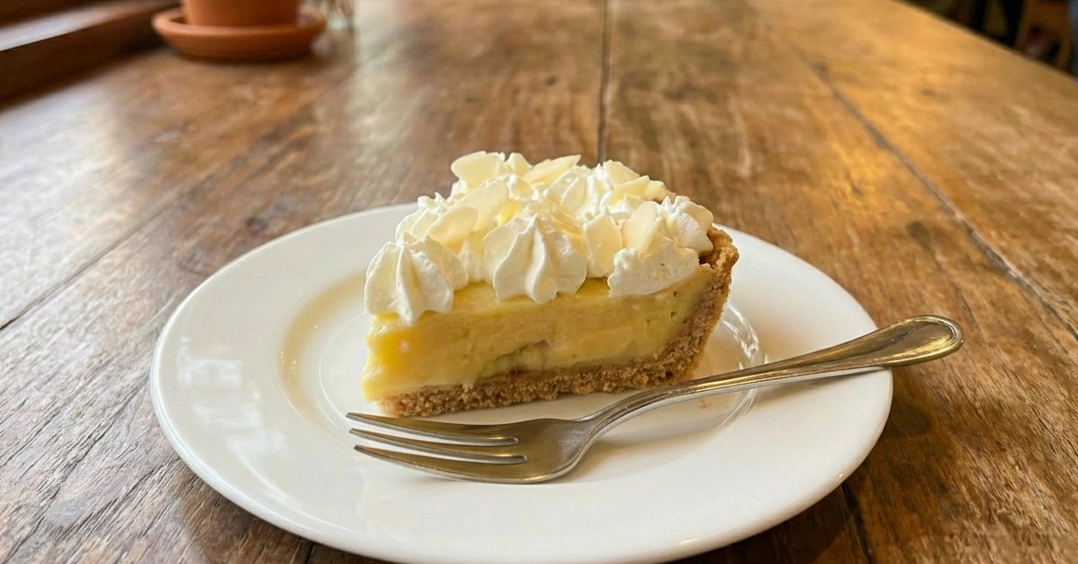 バナナクリームパイのカット